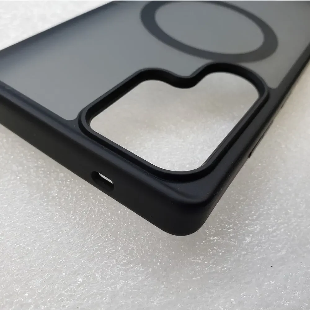TORRAS Magnetic Translucent Case for Samsung Galaxy S25 Ultra. Black